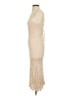 Lush 100% Viscose Tan Cocktail Dress Size S - photo 5