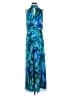 Xscape 100% Polyester Floral Blue Cocktail Dress Size 6 - photo 1