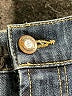 David Kahn Chevron-herringbone Blue Jeans Size 30 waist - photo 7