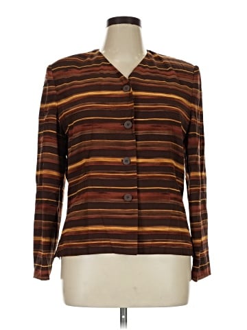 Kasper A.S.L. Silk Blazer (view 1)