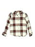 Jumping Beans 100% Cotton Plaid Ivory Long Sleeve Button-Down Shirt Size 8 - photo 1