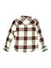 Jumping Beans 100% Cotton Plaid Ivory Long Sleeve Button-Down Shirt Size 8 - photo 2