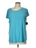N Touch Teal Short Sleeve Top Size L - photo 1