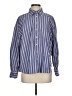 Gap 100% Cotton Stripes Blue Long Sleeve Button-Down Shirt Size S - photo 1