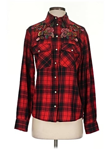 Zara Basic Long Sleeve Button-Down Shirt (view 1)