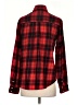 Zara Basic Plaid Red Long Sleeve Button-Down Shirt Size S - photo 2