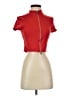 Feathers Red Short Sleeve Top Size S - photo 1