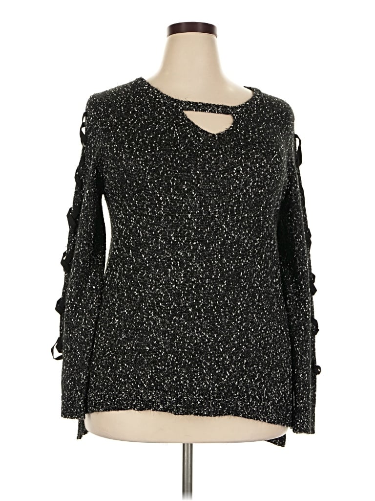 Pre-owned Rock&republic Pullover Sweater In Black