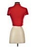 Feathers Red Short Sleeve Top Size S - photo 2