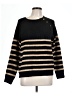 Knox Rose Stripes Black Pullover Sweater Size L - photo 1