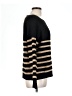 Knox Rose Stripes Black Pullover Sweater Size L - photo 4