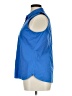Talbots Blue Sleeveless Button-Down Shirt Size 16 Petite - photo 5