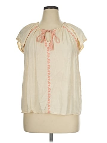LC Lauren Conrad Short Sleeve Blouse (view 1)