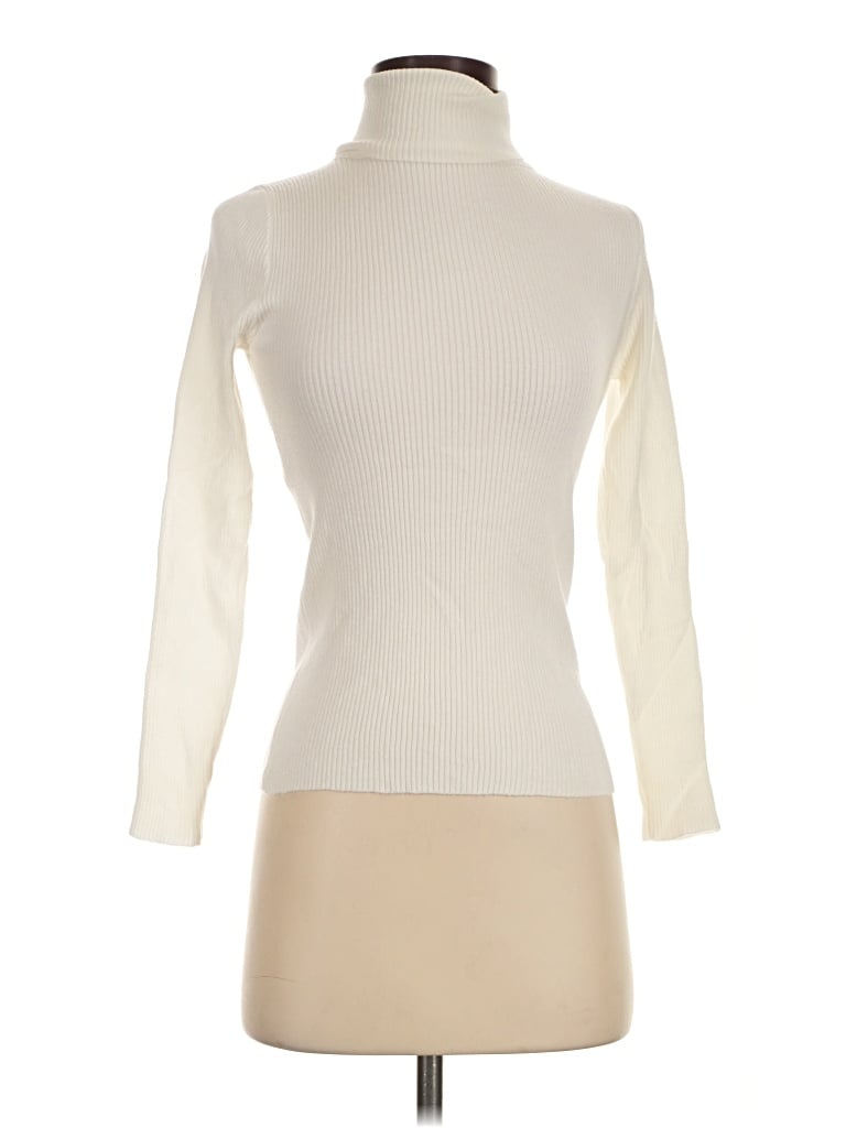 Pre-owned Shein Turtleneck Sweater In Ivory