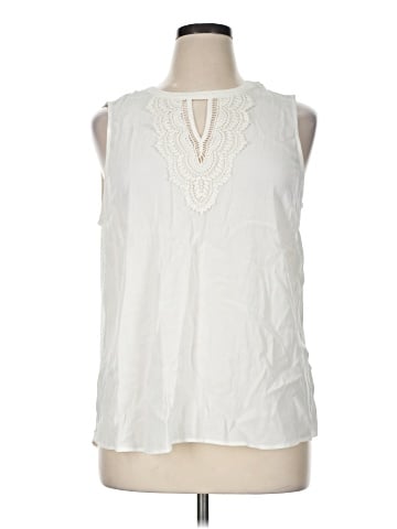 Pale Sky Sleeveless Blouse (view 1)