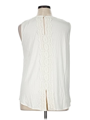 Pale Sky Sleeveless Blouse (view 2)