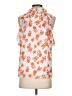 Gibson Latimer 100% Polyester Orange Sleeveless Blouse Size S - photo 2
