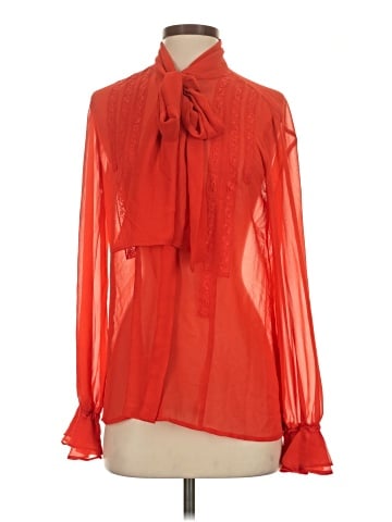 Eva Mendes by New York & Company Long Sleeve Blouse (view 1)