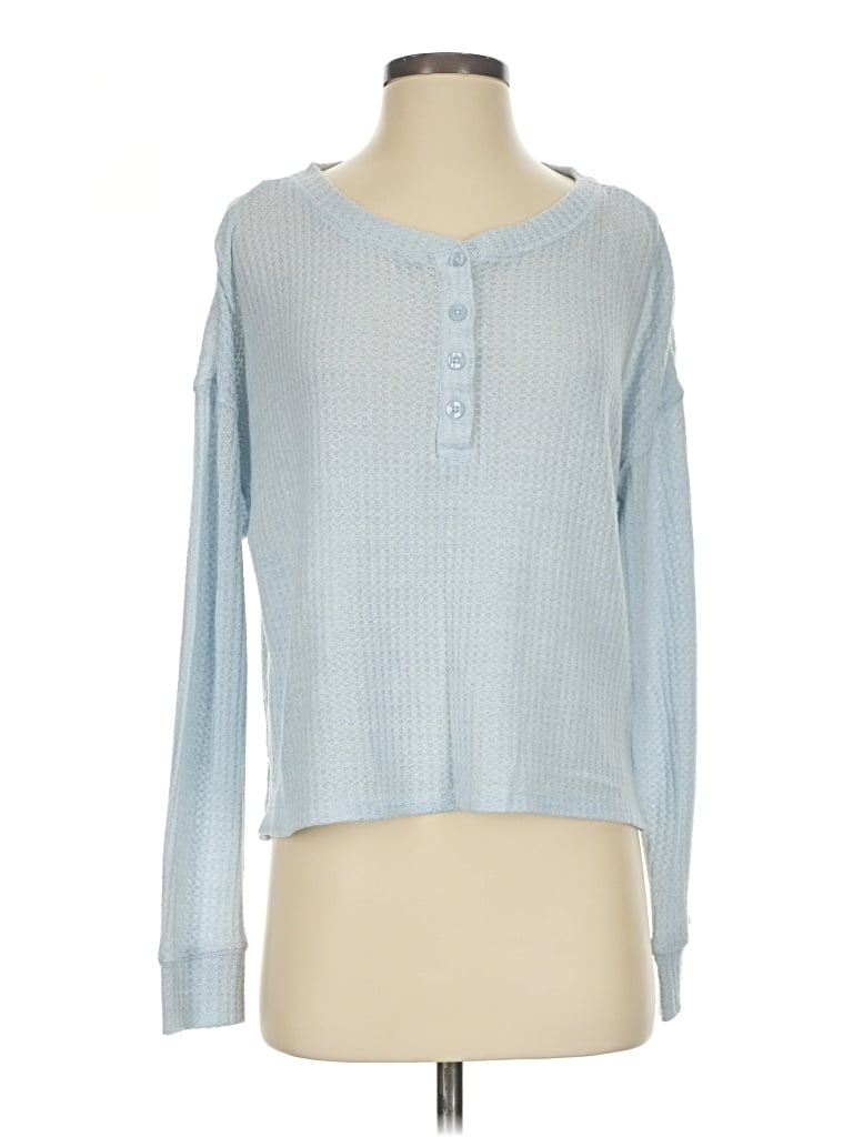 Pre-owned Angels Long Sleeve Top Blue Crew Neck Tops