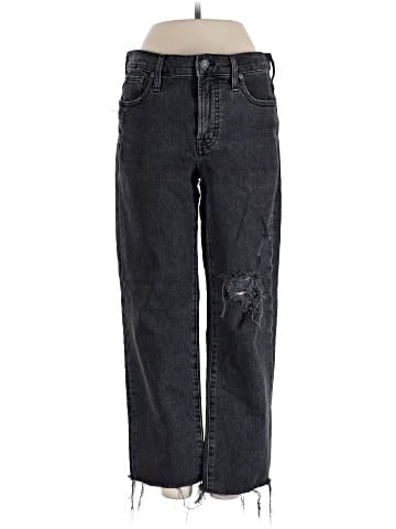 Madewell The Mid-Rise Perfect Vintage Straight Jean in Rosella Wash: Ripped Edition (view 1)