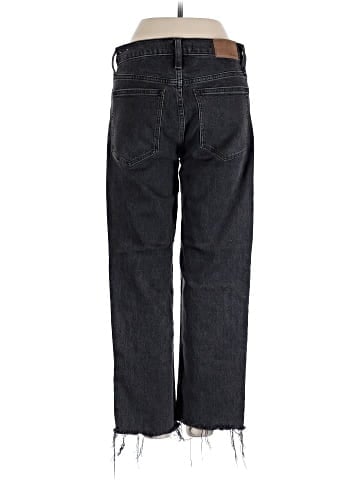 Madewell The Mid-Rise Perfect Vintage Straight Jean in Rosella Wash: Ripped Edition (view 2)