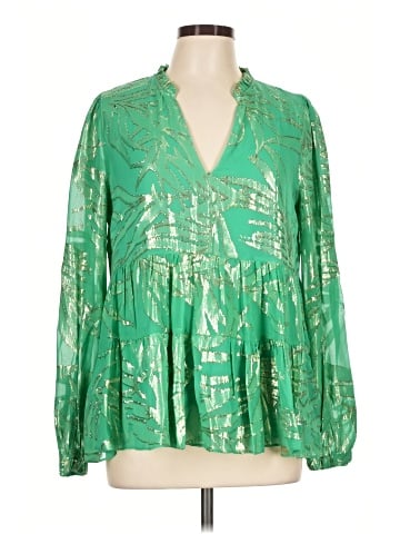 Lilly Pulitzer Long Sleeve Silk Top (view 1)