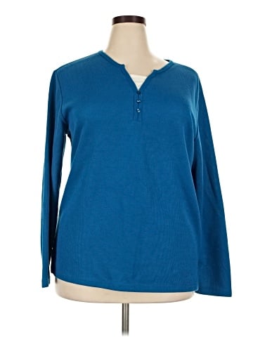 Bobbie Brooks Long Sleeve Polo (view 1)