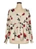 Torrid Ivory Long Sleeve Blouse Size 2X Plus (2) - photo 1