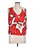 Nine West 100% Polyester Red Sleeveless Blouse Size L - photo 1