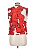 Nine West 100% Polyester Red Sleeveless Blouse Size L - photo 2