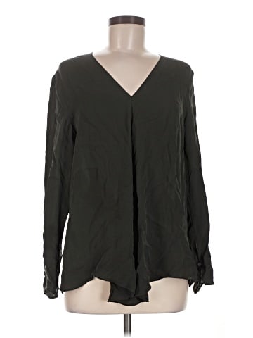 Jigsaw Long Sleeve Silk Top (view 1)