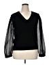 Talbots Black Long Sleeve Blouse Size XL - photo 1