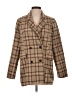 Le Lis 100% Polyester Plaid Brown Coat Size S - photo 1