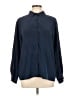 Pendleton 100% Polyester Solid Blue Long Sleeve Blouse Size 12 - photo 1