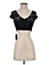 Teeze Me 100% Polyester Black Short Sleeve Top Size 0 - photo 1