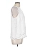 Nine West 100% Polyester White Sleeveless Blouse Size L - photo 4
