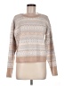 Francesca's Print Tan Pullover Sweater Size M - photo 1