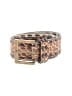 Steve Madden 100% Leather Animal Print Brown Leather Belt Size L - photo 1