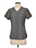 Koi Gray Short Sleeve Blouse Size S - photo 1