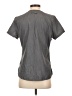 Koi Gray Short Sleeve Blouse Size S - photo 2