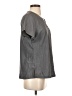Koi Gray Short Sleeve Blouse Size S - photo 4