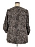 Torrid Animal Print Gray 3/4 Sleeve Blouse Size 2X Plus (2) - photo 2