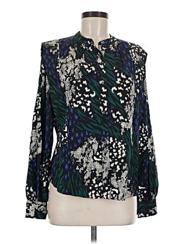 Veronica Beard Long Sleeve Silk Top (view 1)