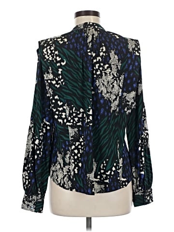 Veronica Beard Long Sleeve Silk Top (view 2)