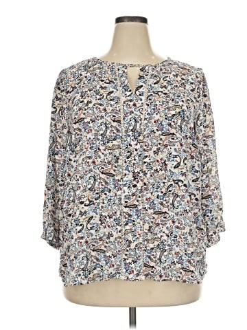 Collective Concepts 3/4 Sleeve Blouse (view 1)