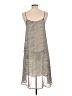 Mystree 100% Polyester Stripes Silver Casual Dress Size L - photo 2