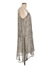 Mystree 100% Polyester Stripes Silver Casual Dress Size L - photo 4