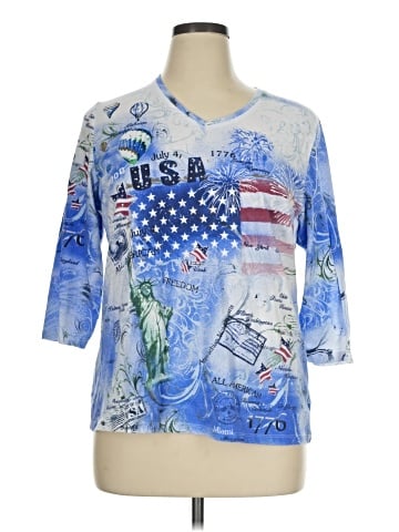 Alia 3/4 Sleeve Top (view 1)