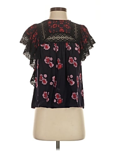 Sea New York Short Sleeve Silk Top (view 1)