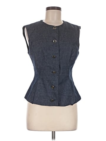 Zara Denim Vest (view 1)